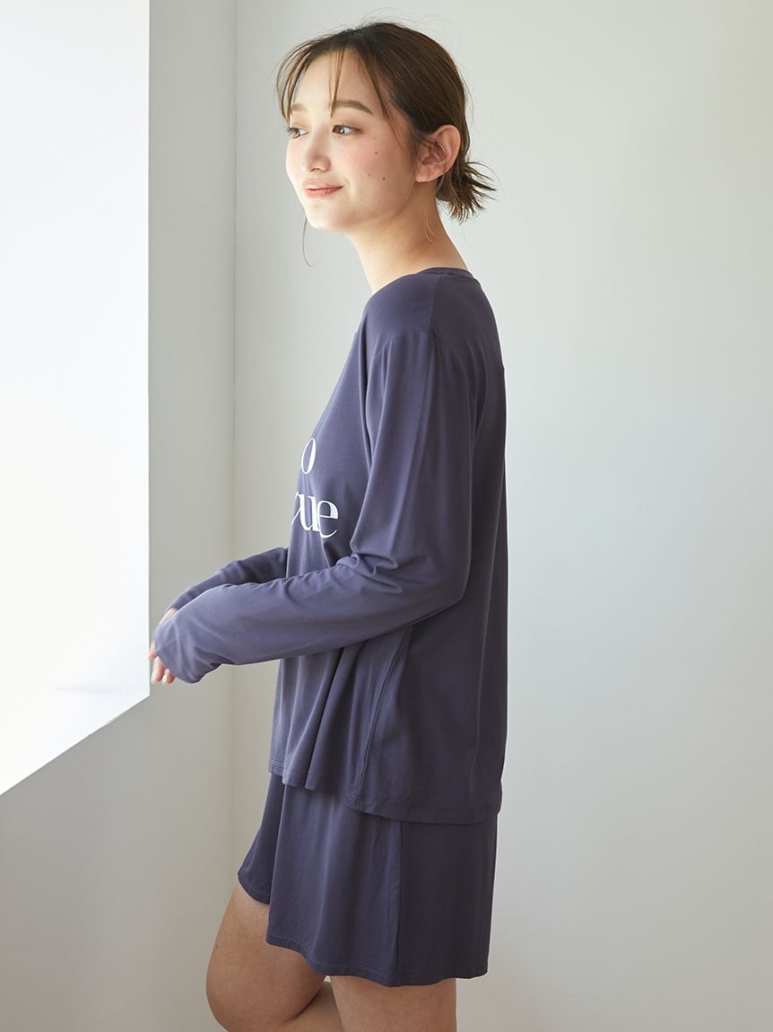ラッピング済み】【接触冷感】レーヨンロゴロンT&8分丈パンツSET ラッピング済み】【接触冷感】レーヨンロゴロンT&8分丈パンツSET