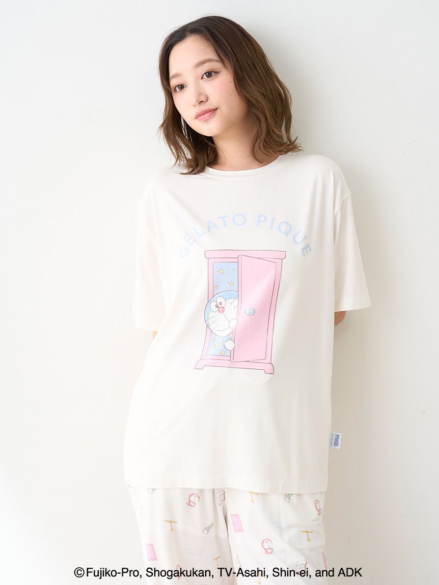 gelatopique ジェラートピケ　ドラえもんワンポイントT ドラえもん】【レディース】ワンポイントTシャツ(カットソー・T
