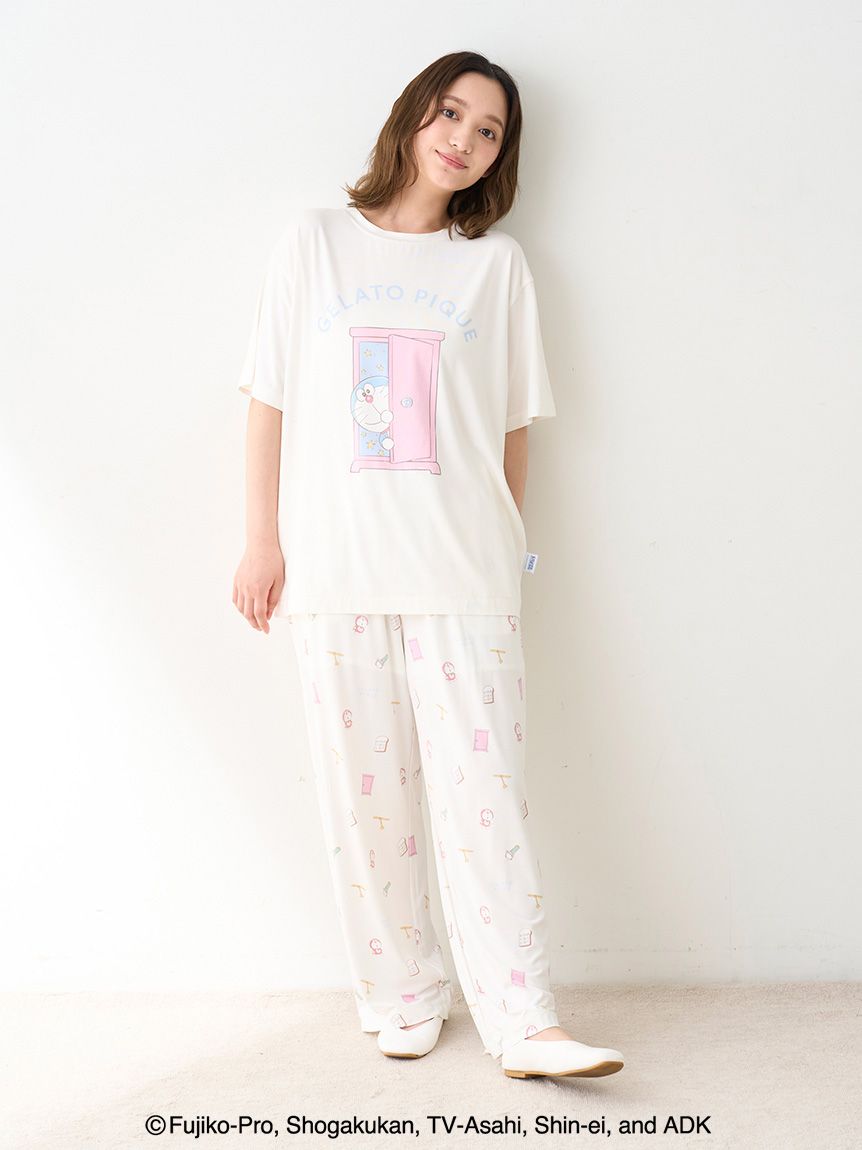 ドラえもん】【レディース】ワンポイントTシャツ(カットソー・Tシャツ