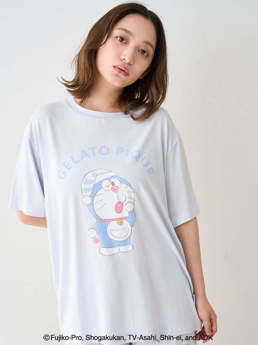 ドラえもん】【レディース】ワンポイントTシャツ(カットソー・Tシャツ