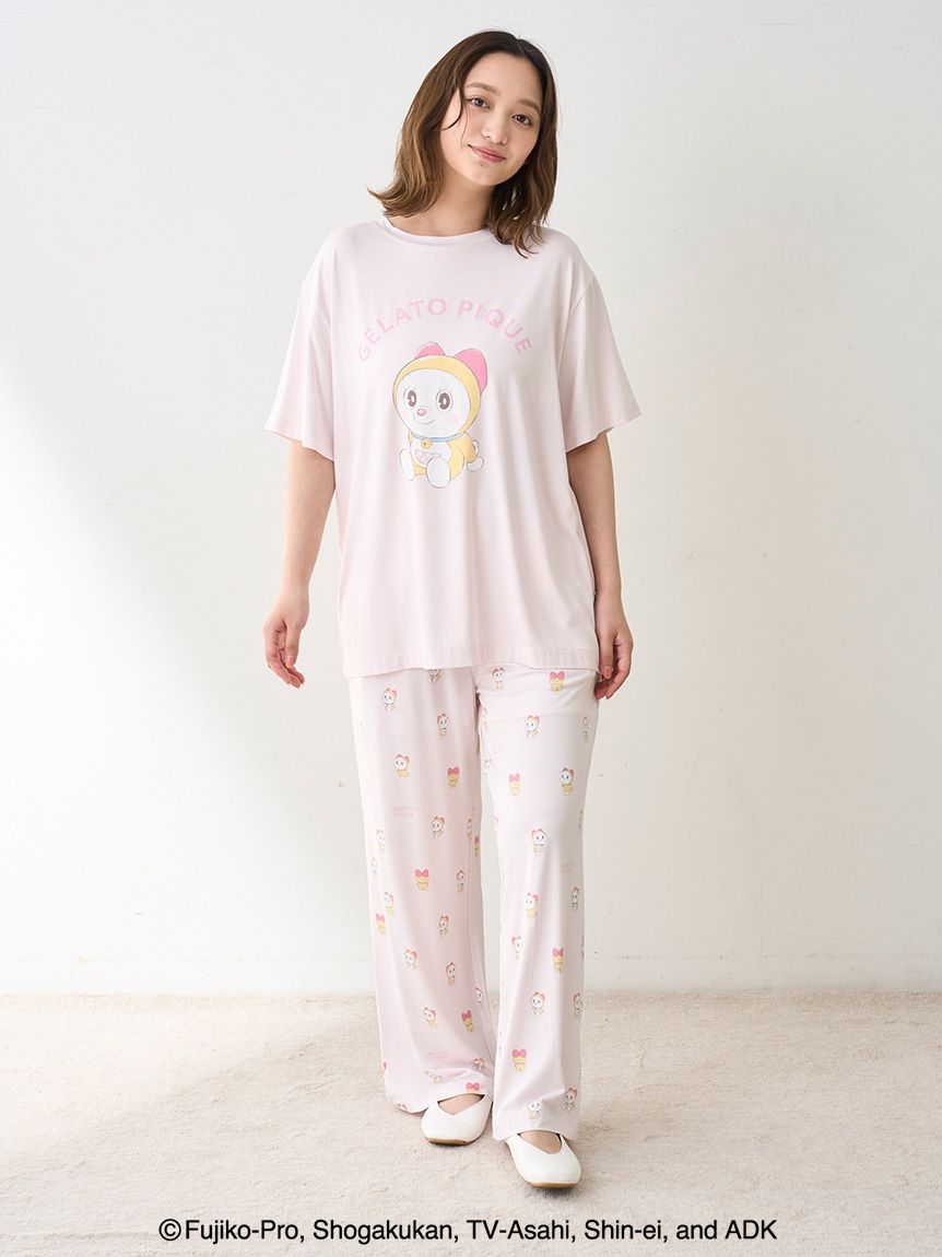 カラーワンポイントTシャツ&ロングパンツ gelato pique｜【ONLINE限定】CAT柄ワンポイントTシャツ&ロング