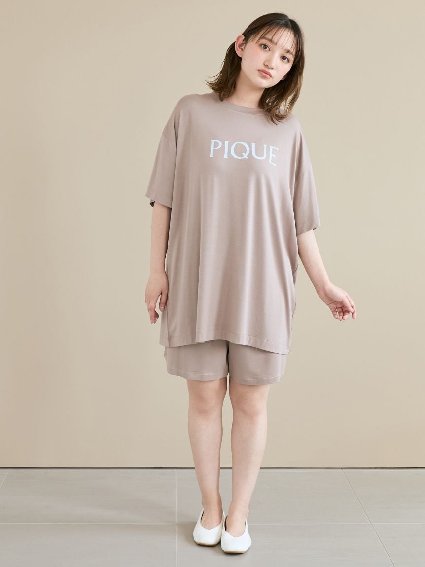 新品未使用gelato pique ジェラートピケ れーヨン ロゴルームウェア COOLレーヨンデザートロゴショートパンツ(ショートパンツ