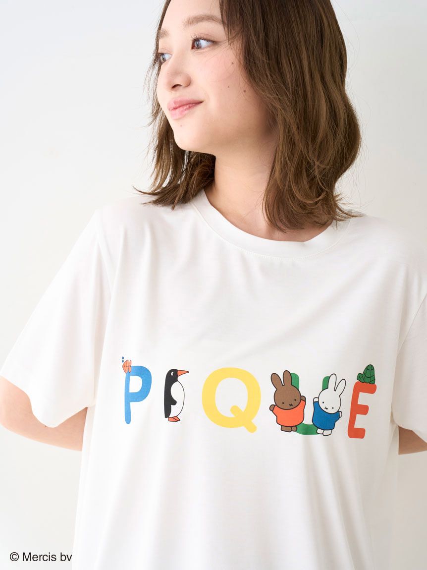 ジェラートピケ ミッフィ Tシャツ 新品 Dick Bruna】【接触冷感】ワンポイントTシャツ(カットソー・T
