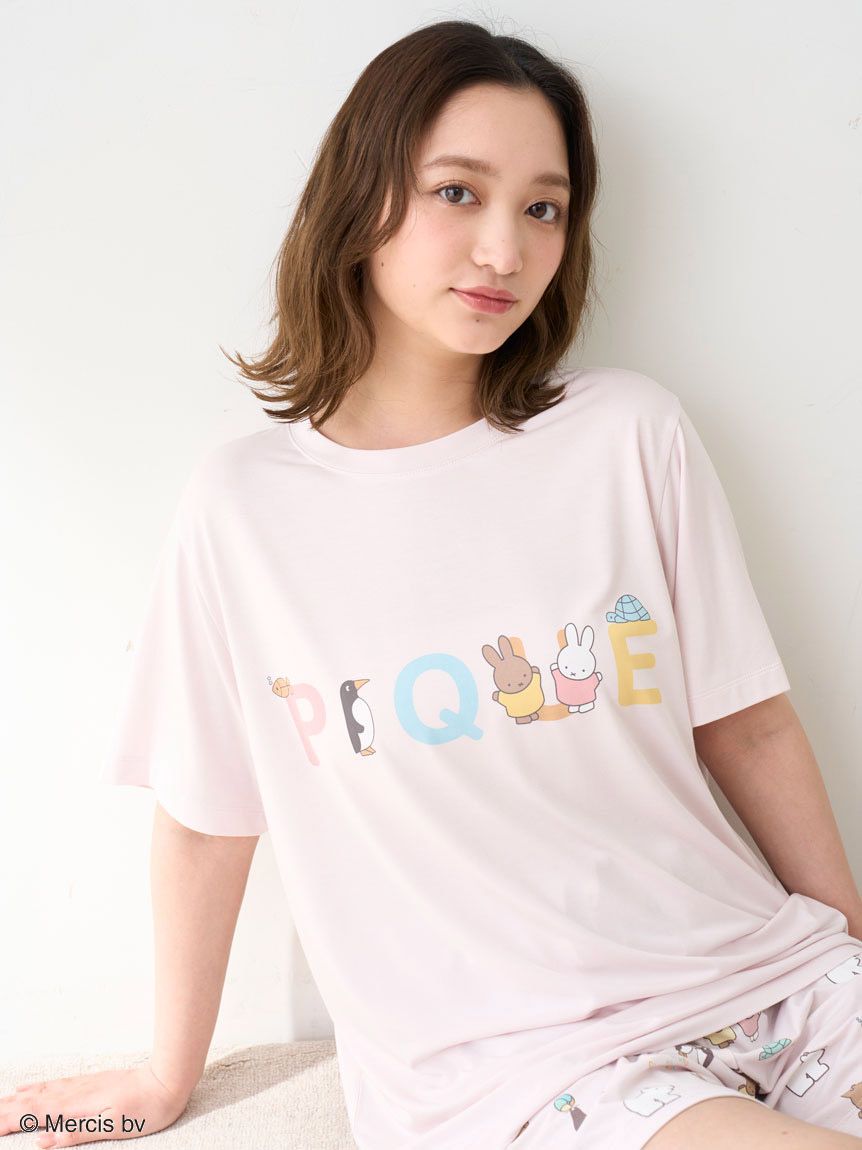 ジェラートピケ ミッフィ Tシャツ 新品 Dick Bruna】【接触冷感】ワンポイントTシャツ(カットソー・T