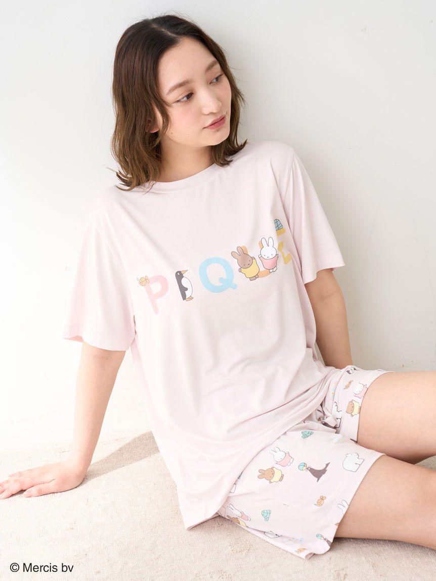 ジェラートピケ ミッフィ Tシャツ 新品 Dick Bruna】【接触冷感】ワンポイントTシャツ(カットソー・T