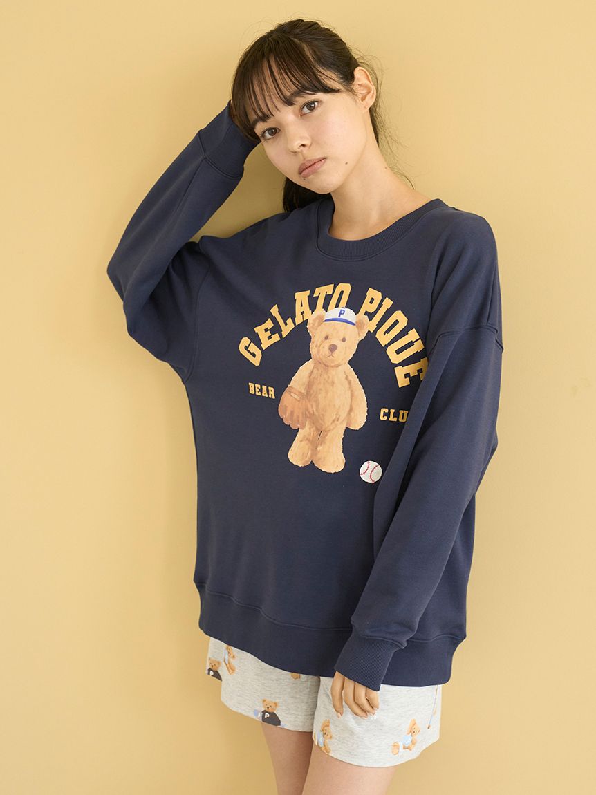 スポーティーベア裏毛プルオーバー(カットソー・Tシャツ