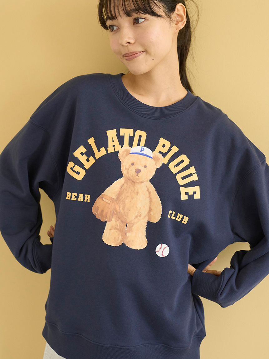 スポーティーベア裏毛プルオーバー(カットソー・Tシャツ