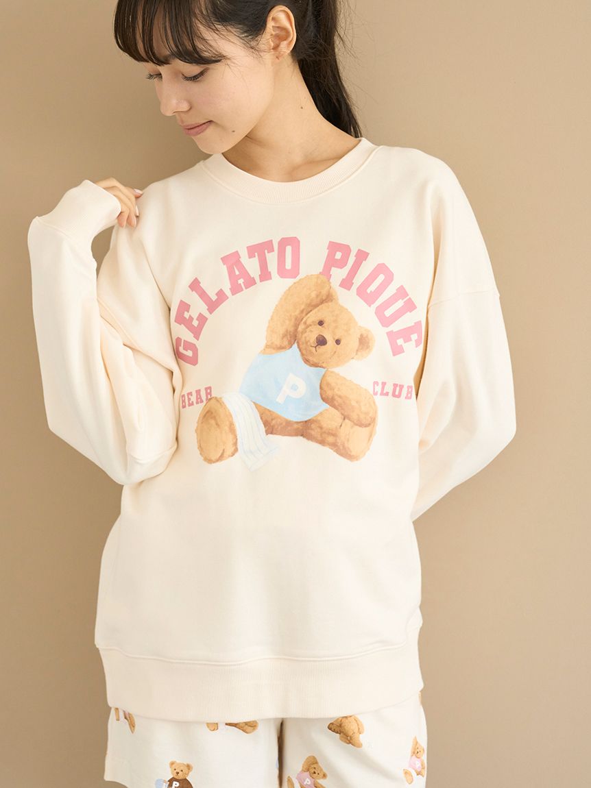 スポーティーベア裏毛プルオーバー(カットソー・Tシャツ