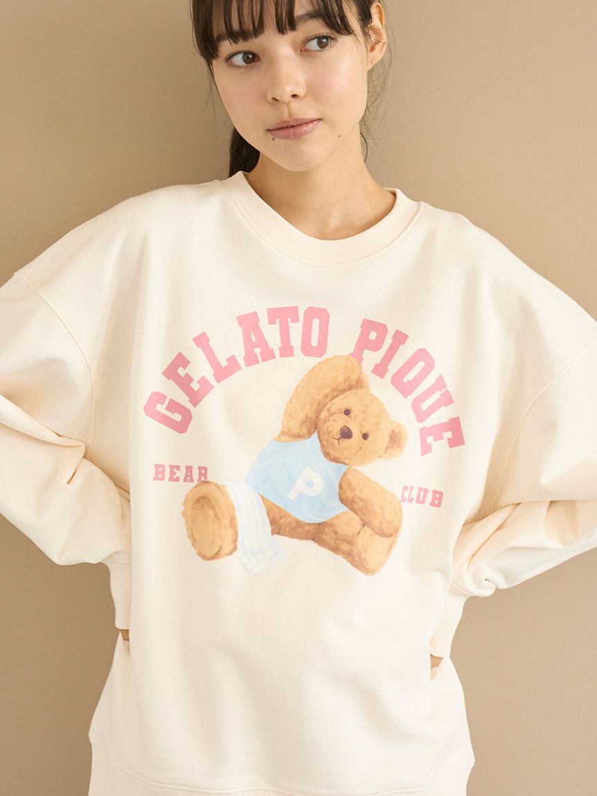 スポーティーベア裏毛プルオーバー(カットソー・Tシャツ