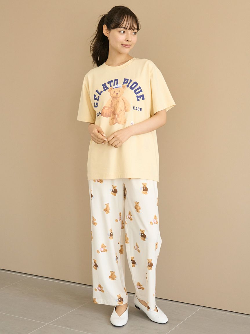 スポーティーベアワンポイントTシャツ(カットソー・Tシャツ