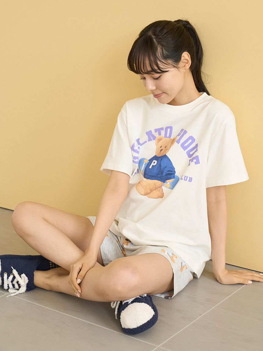スポーティーベアワンポイントTシャツ(カットソー・Tシャツ