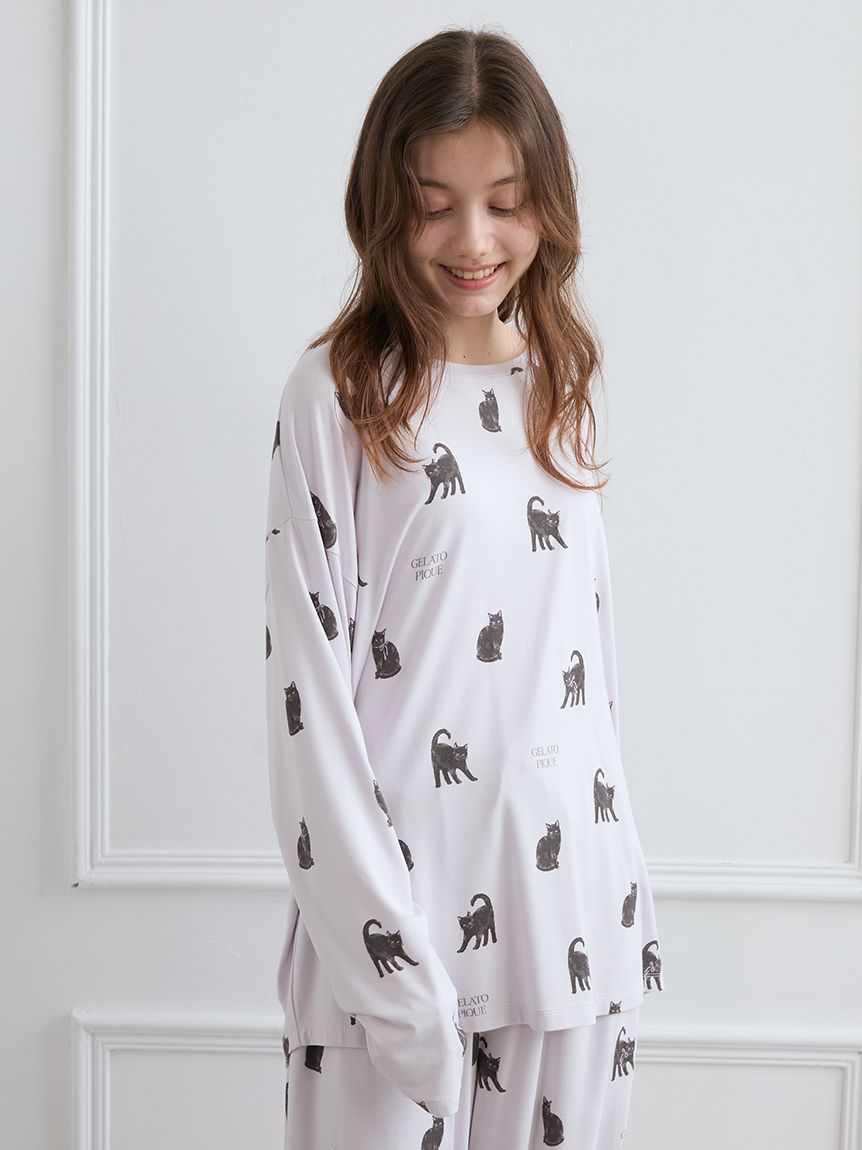 新品タグ付　ルームウェア　ジェラトーニ　長袖　ジェラートピケ 新品未使用タグ付き】ジェラートピケ ルームウェア 長袖Tシャツ