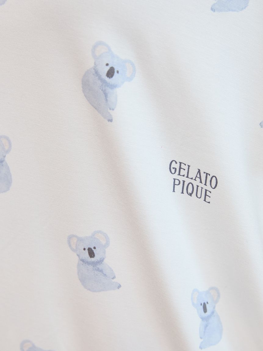 接触冷感】コアラ柄Tシャツ(カットソー・Tシャツ)｜ルームウェア