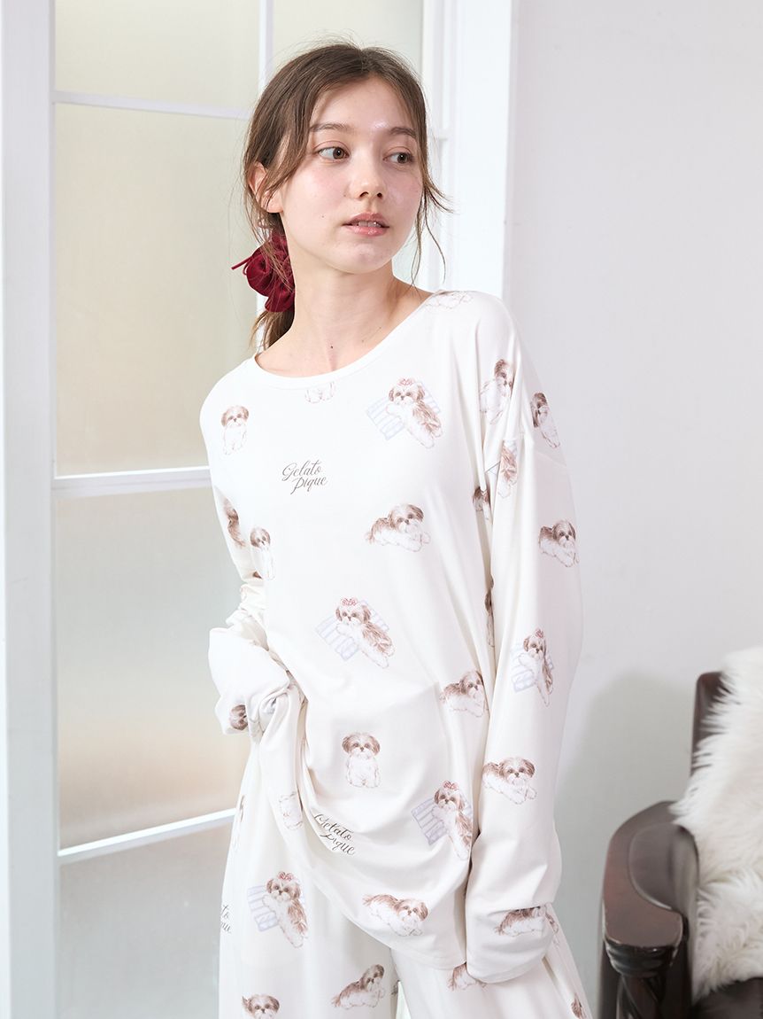 【完売・終売】ダッフィー＆フレンズ ジェラートピケ 半袖OP ／ シュシュ 完売・終売】ダッフィー＆フレンズ ジェラートピケ 半袖OP