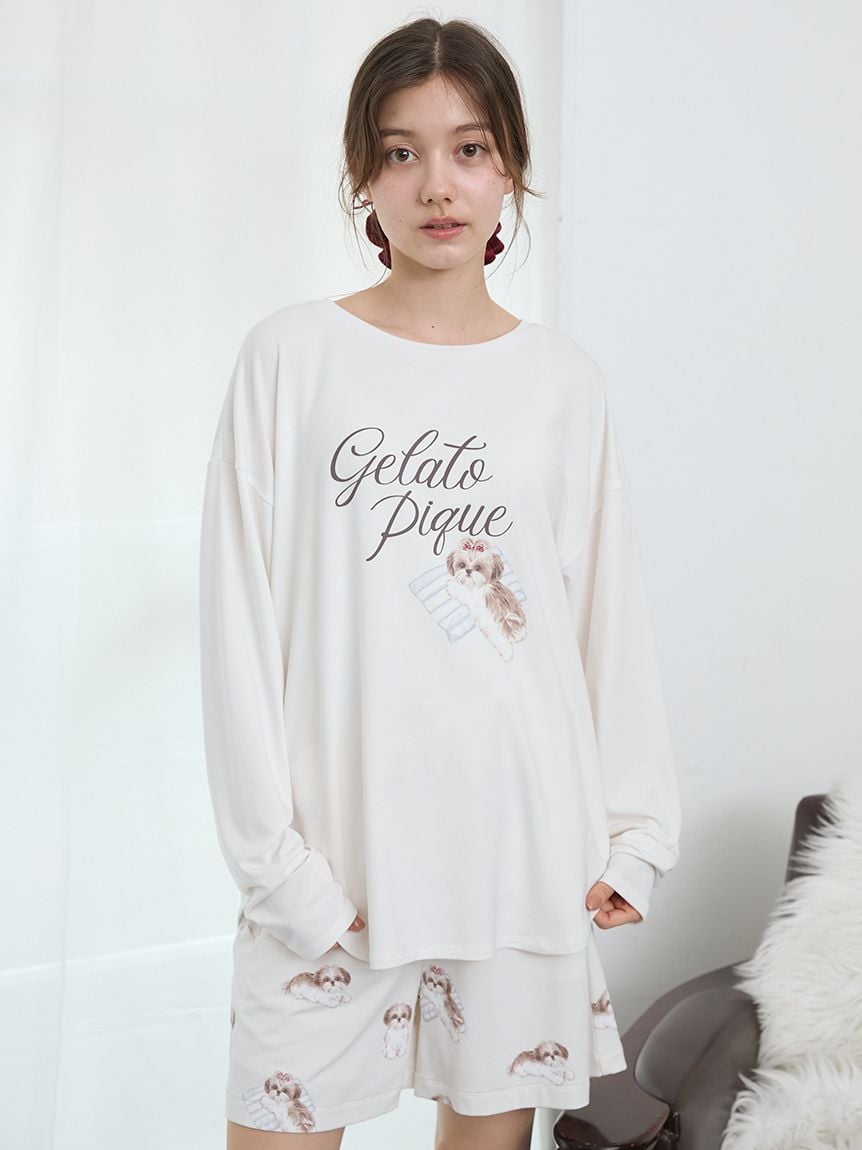 GELATO PIQUE スカルプリントルームウェア メンズルームウェア「GELATO PIQUE HOMME(ジェラート ピケ オム