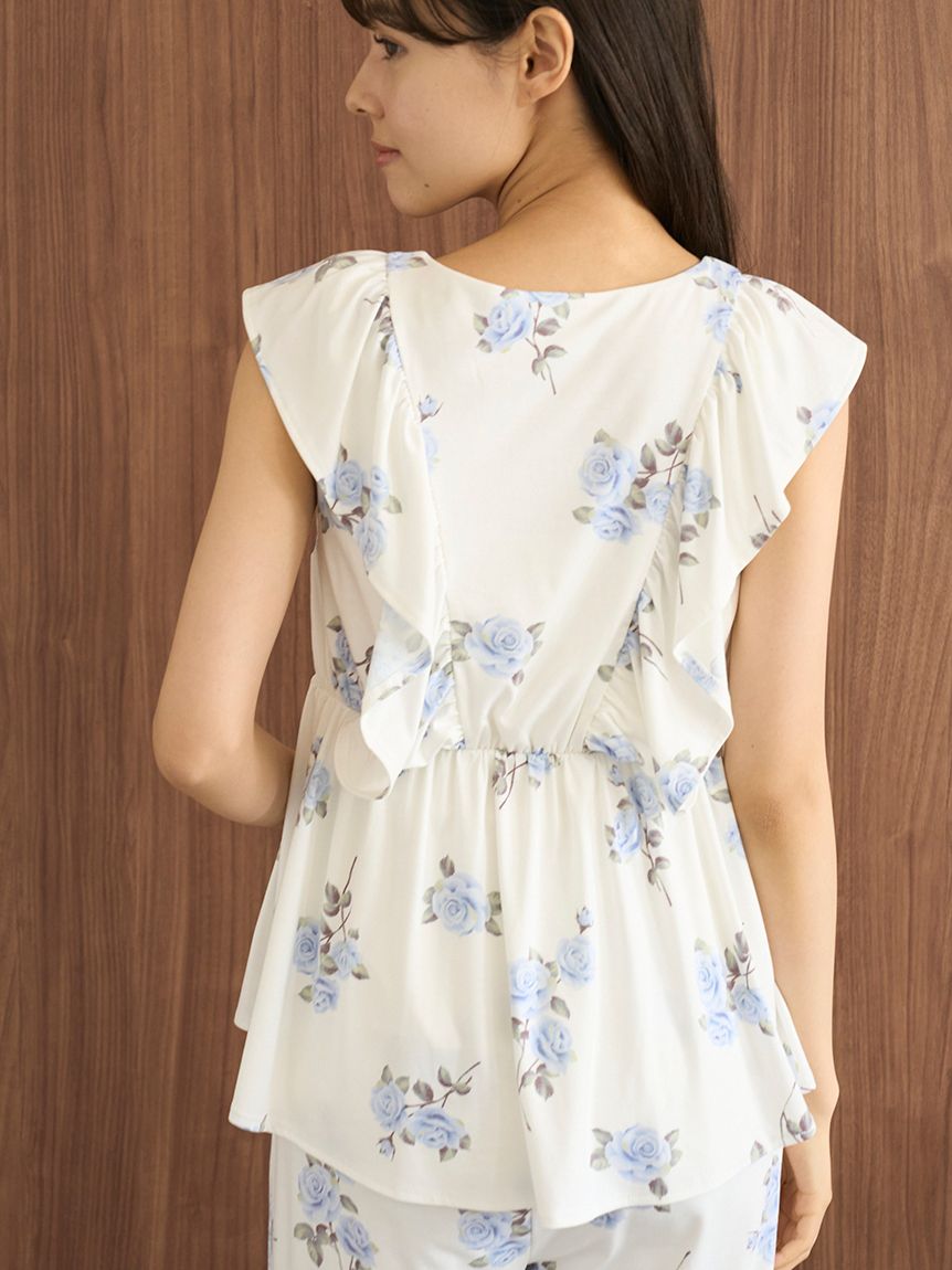 中花柄カップインプルオーバー(カットソー・Tシャツ)｜ルーム