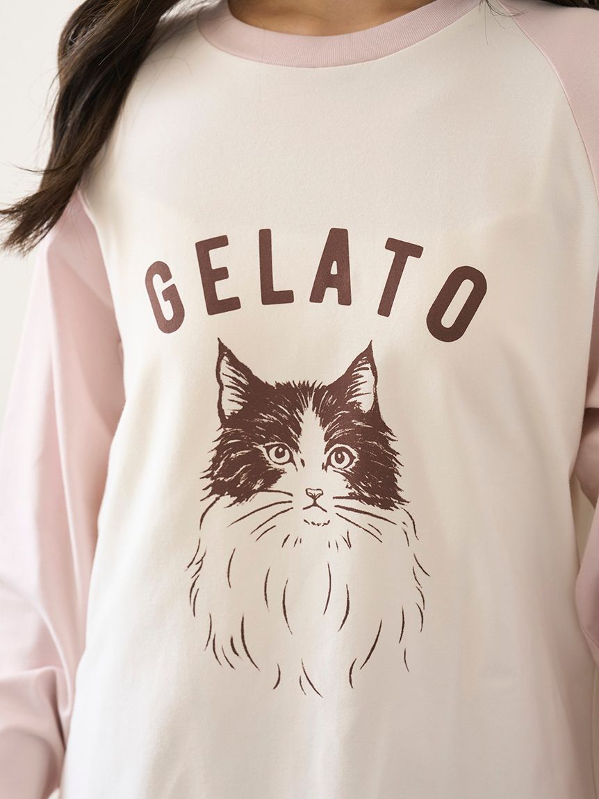 じぇらたん♡ ワンポイントラグランロンT(カットソー・Tシャツ)｜ルームウェア