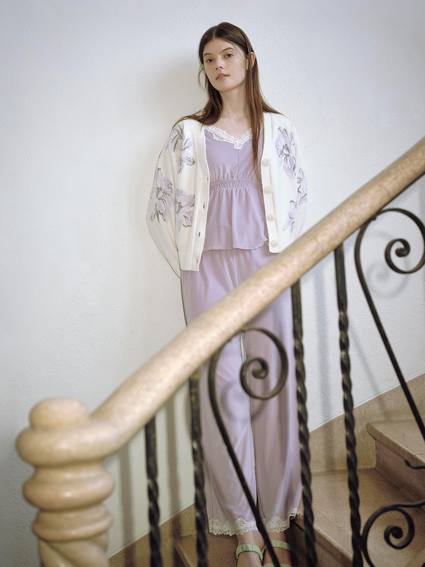 MUCHA】ベロア×レースカップインタンクトップ(キャミソール)｜ルーム