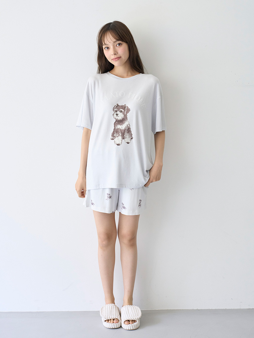 gelato pique シュナウザー パジャマ 上下セット　新品未使用 MASH SUMMER WEEK限定】【HOMME】シュナウザージャガードプル