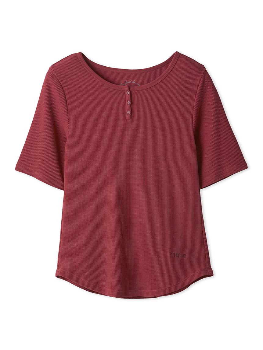 新品タグ付き】ジェラートピケマタニティワッフル地シャツドレス