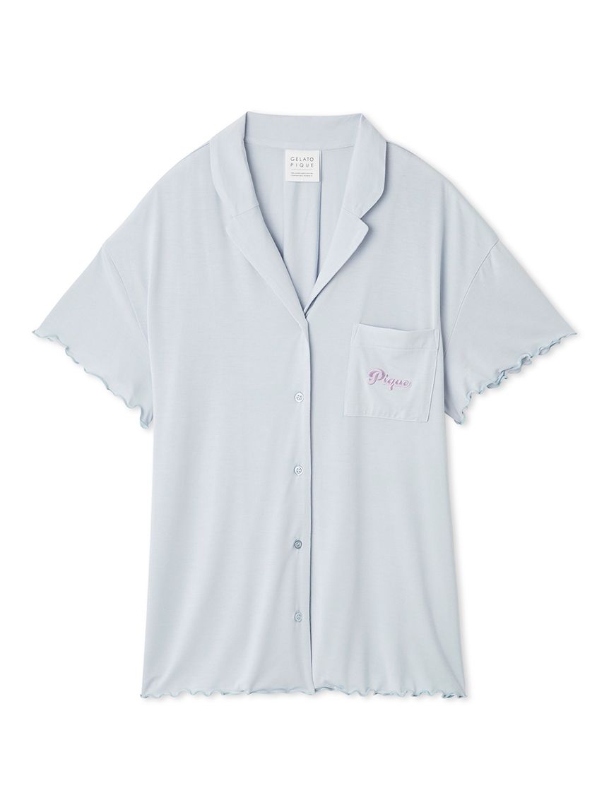 トップス GR10k : PANELED PIQUE L/S TEE カラフルロゴシャツ(シャツ)｜ルームウェア・パジャマ通販の