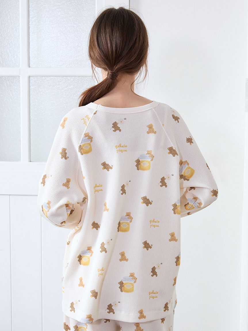 はちみつベア柄プルオーバー(カットソー・Tシャツ)｜ルーム