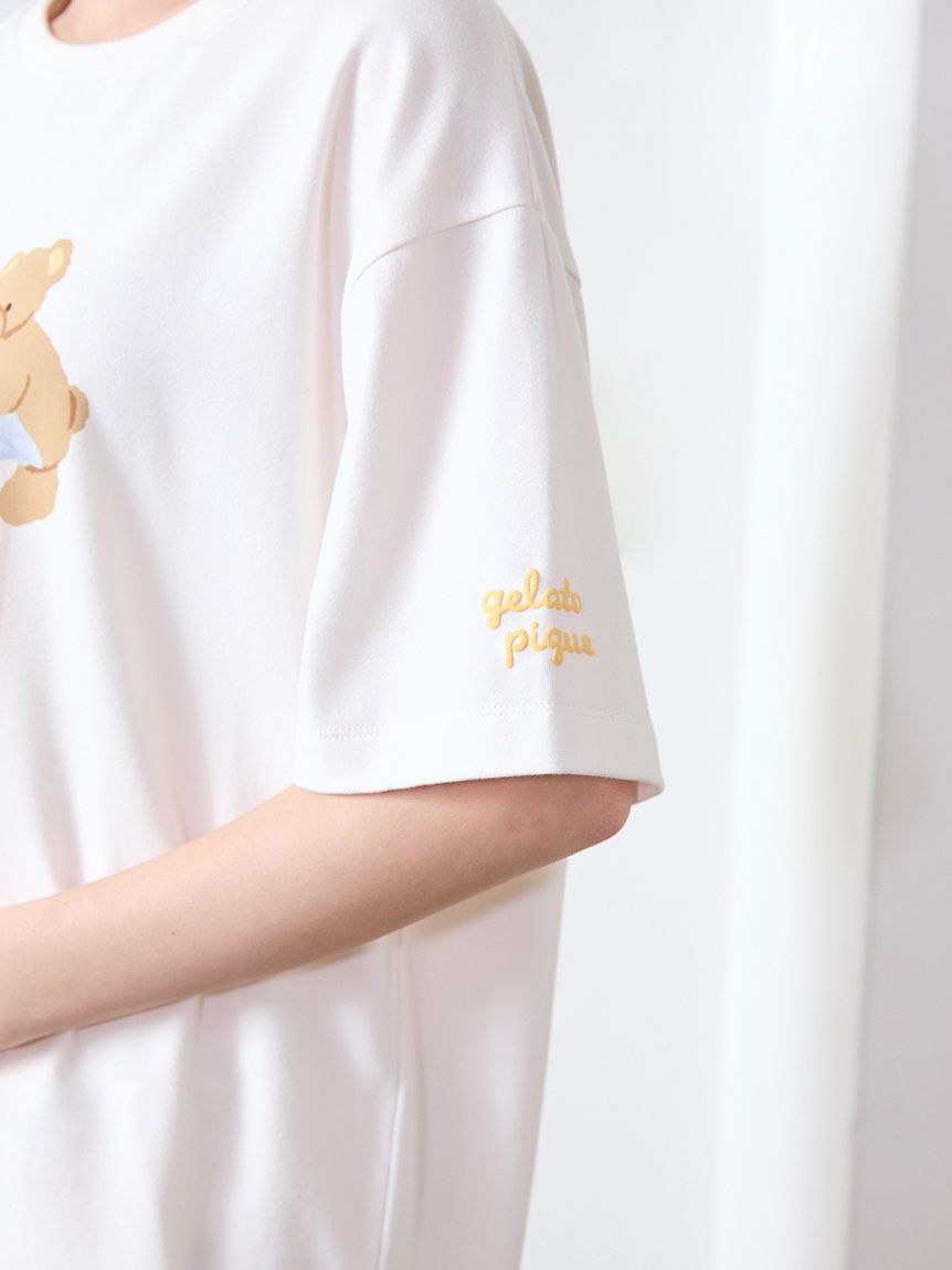 はちみつベア柄ワンポイントTシャツ(カットソー・Tシャツ