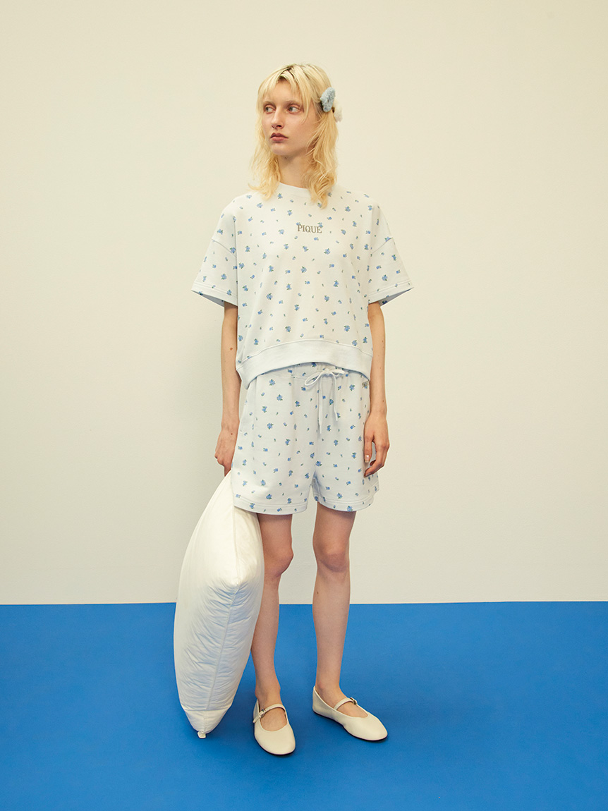 【未使用】GELATOPIQUE小花柄セット MASH SUMMER WEEK限定】小花柄裏毛プルオーバー＆ショートパンツ