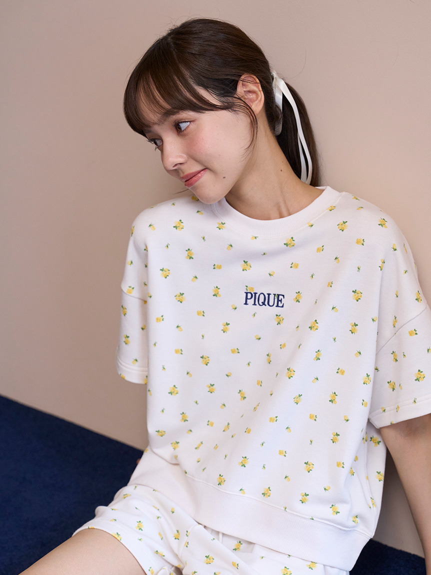 MASH SUMMER WEEK限定】小花柄裏毛プルオーバー＆ショートパンツ