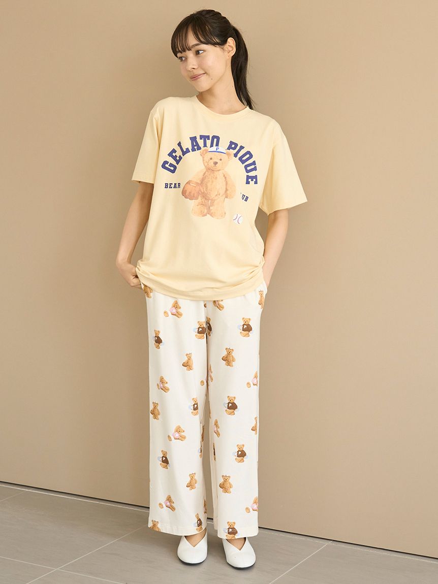 ONLINE限定】スポーティーベアワンポイントTシャツ＆総柄ロング