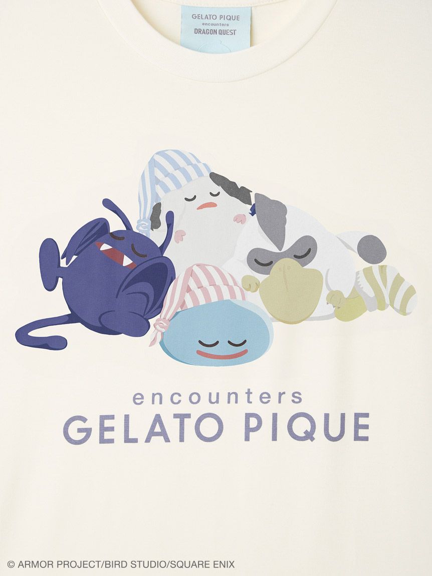 ジェラピケドラクエレディースモンスターワンポイントロンT＆総柄ロングパンツセット ドラゴンクエスト】【レディース】アソートモンスター総柄ロング