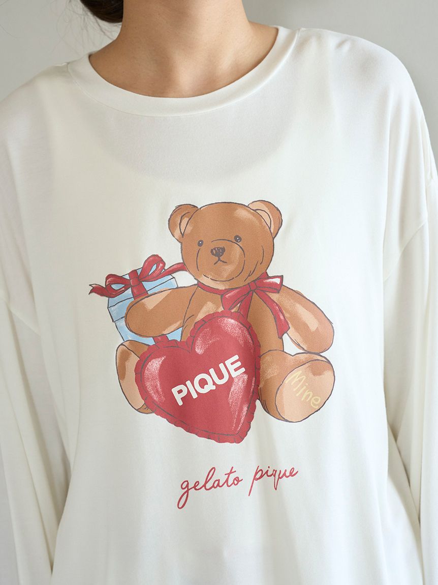 フェイバリットワンポイントロンT(カットソー・Tシャツ)｜ルームウェア