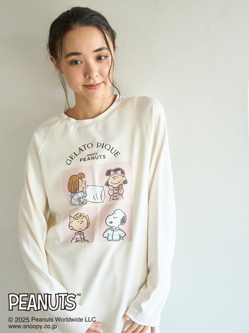 PEANUTS】オリジナルアート ワンポイントロンT(Tシャツ・カットソー