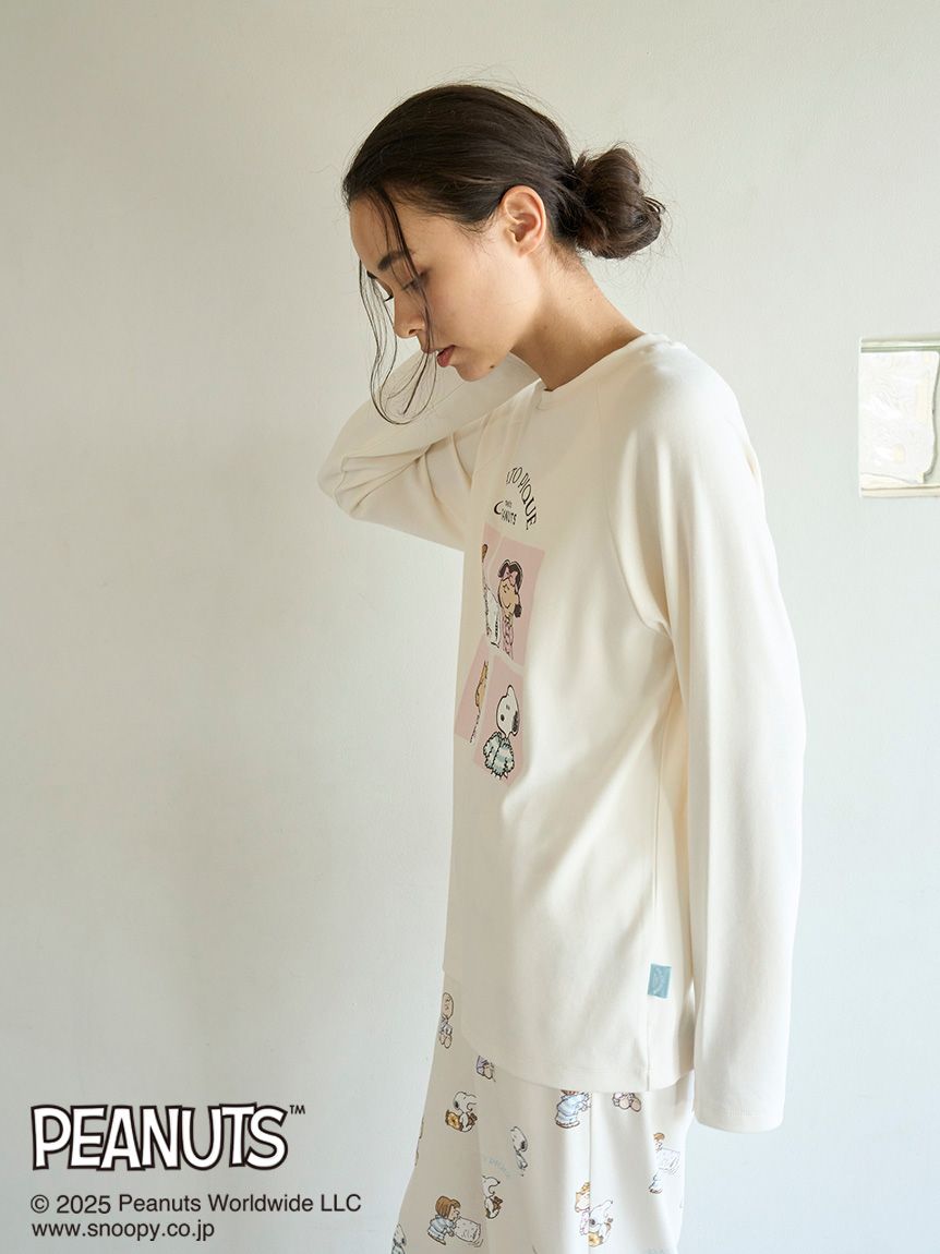 PEANUTS】オリジナルアート ワンポイントロンT(カットソー・Tシャツ