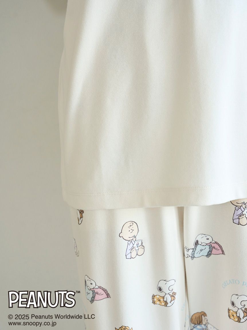 PEANUTS】オリジナルアート ワンポイントロンT(カットソー・Tシャツ