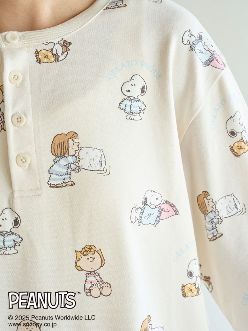 PEANUTS】オリジナルアート 総柄プルオーバー(Tシャツ
