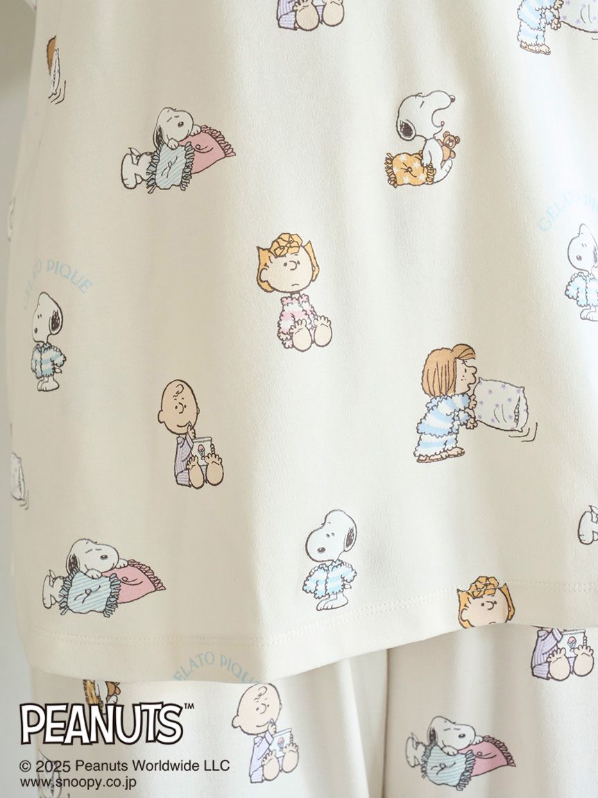 PEANUTS】オリジナルアート 総柄プルオーバー(カットソー・Tシャツ