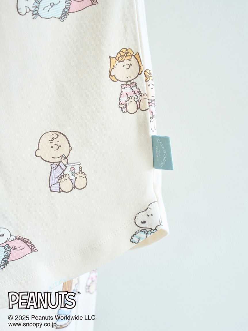 ジェラートピケ❤︎ ONLINE限定❤︎スヌーピー総柄プルオーバー&ショートパンツ PEANUTS】【ONLINE限定】オリジナルアート ジャガードプルオーバー