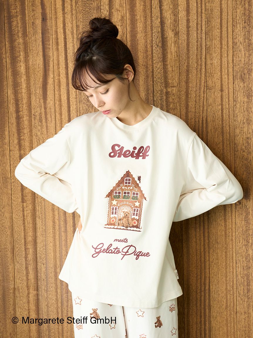 Steiff】ワンポイントロンT(カットソー・Tシャツ)｜ルームウェア