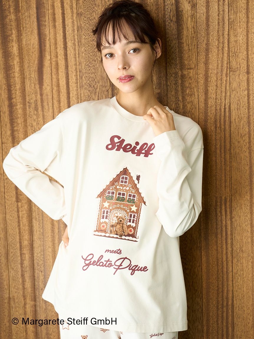 Steiff】ワンポイントロンT(カットソー・Tシャツ)｜ルームウェア