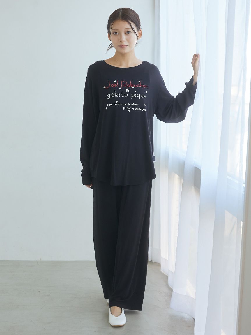 JOEL ROBUCHON】ドットワンポイントロンT(カットソー・Tシャツ