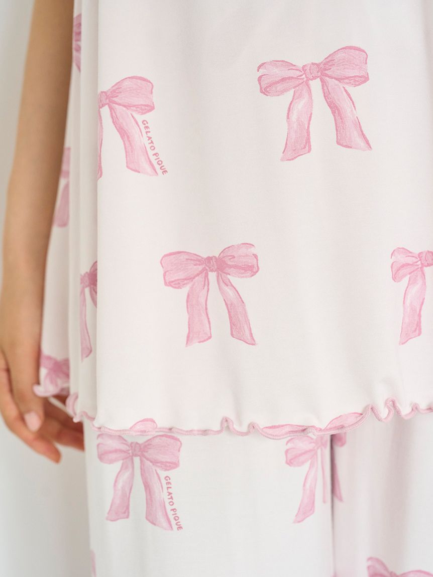 リボン柄カップインキャミソール(キャミソール)｜ルームウェア