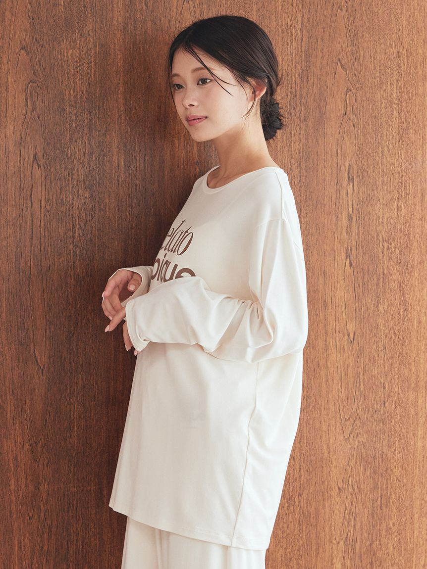 レーヨンロゴロンT(カットソー・Tシャツ)｜ルームウェア・パジャマ通販