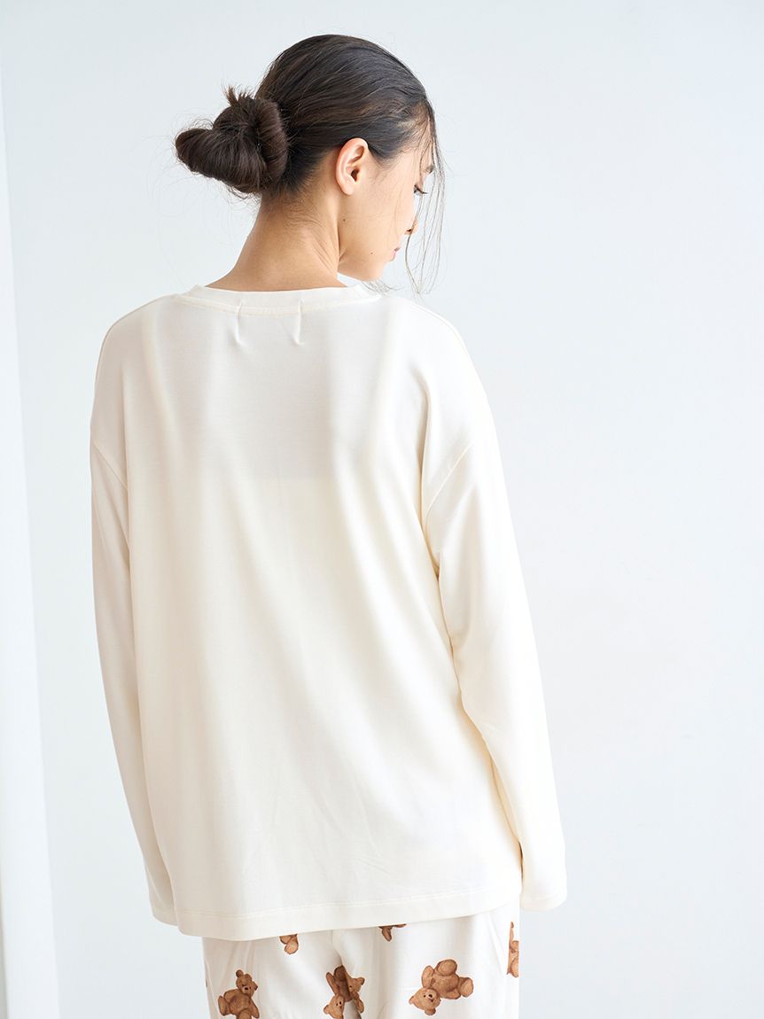HOLIDAY】ベアワンポイントロンT(カットソー・Tシャツ)｜ルームウェア