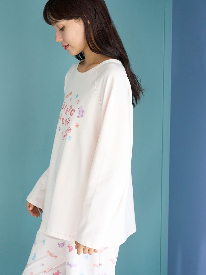 キャンディワンポイントロンT(カットソー・Tシャツ)｜ルームウェア