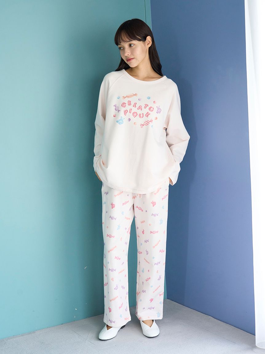 キャンディワンポイントロンT(カットソー・Tシャツ)｜ルームウェア