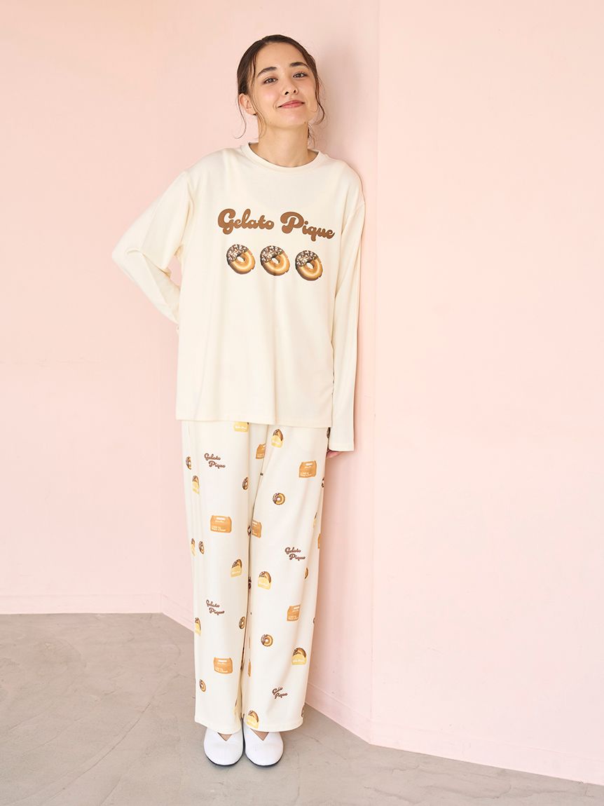 ドーナツワンポイントロンT(カットソー・Tシャツ)｜ルームウェア