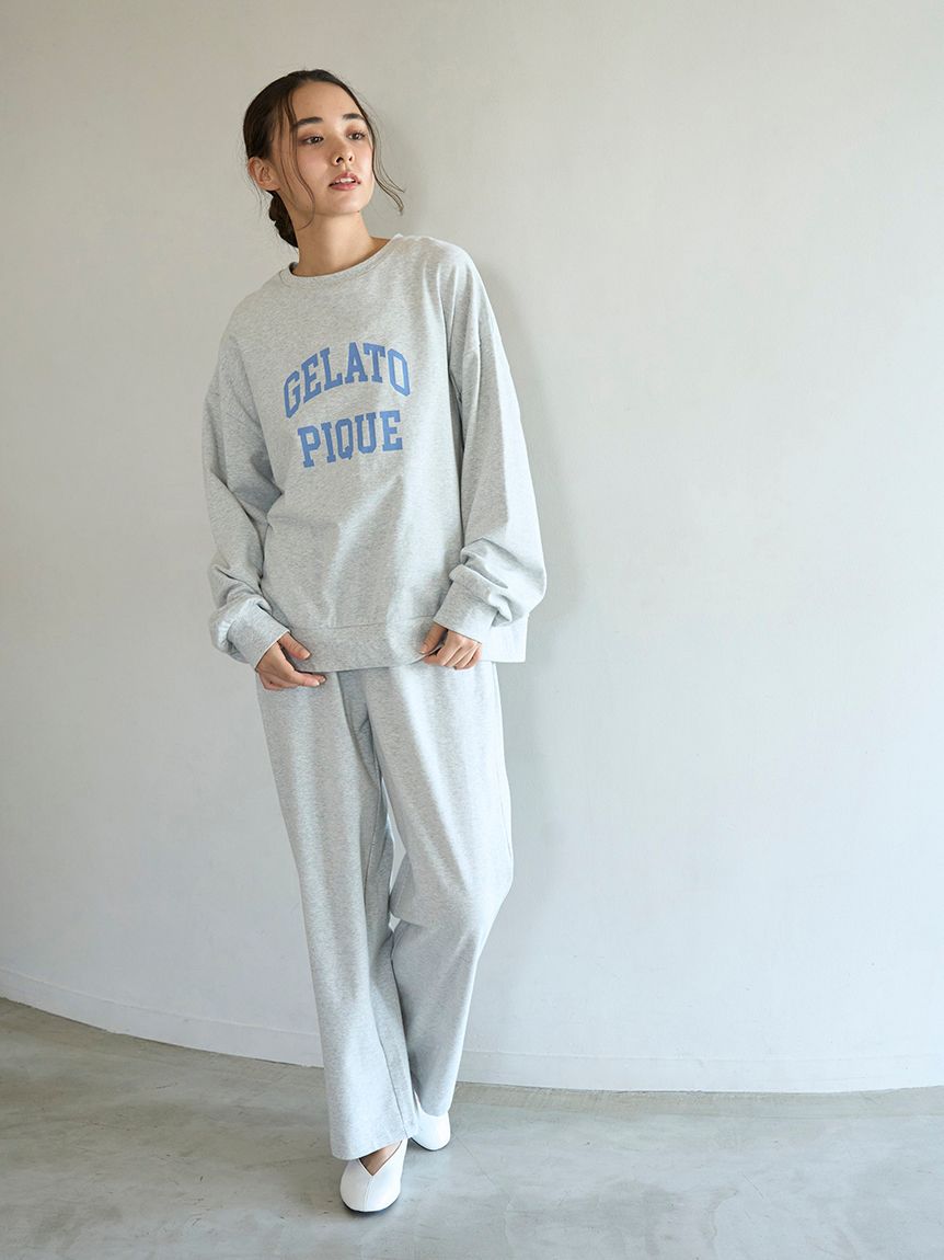 カレッジロゴロンT(カットソー・Tシャツ)｜ルームウェア・パジャマ通販