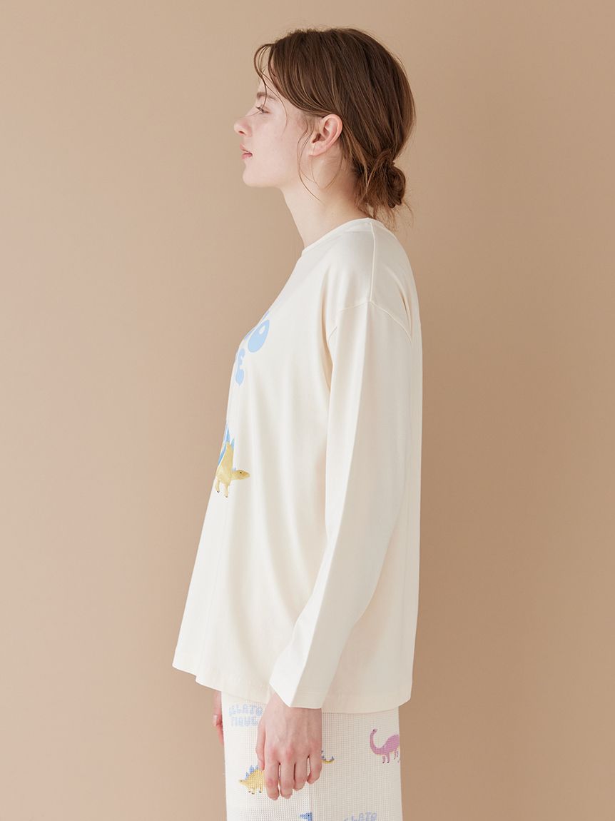 ダイナソーワンポイントロンT(カットソー・Tシャツ)｜ルームウェア