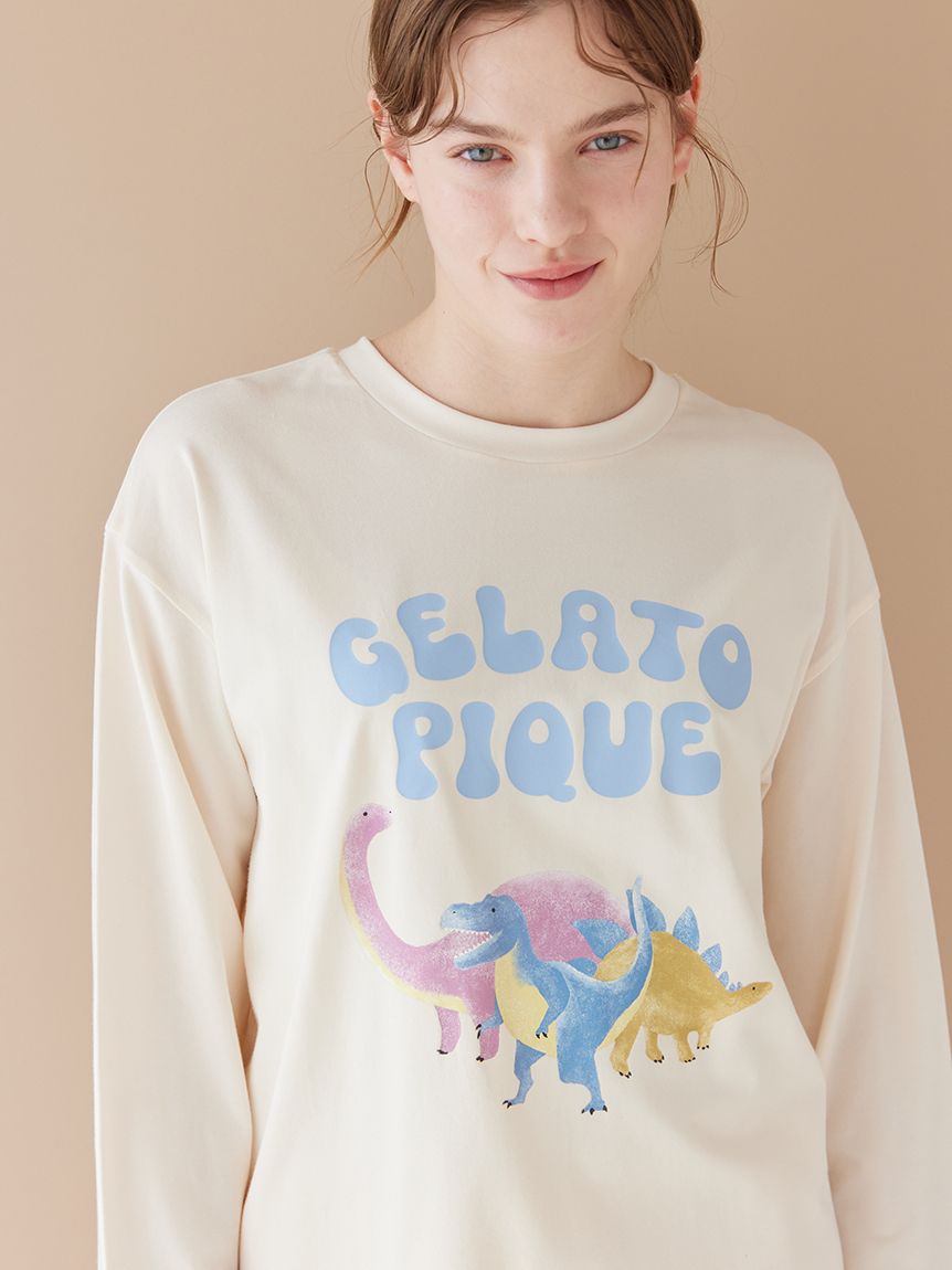 ダイナソーワンポイントロンT(カットソー・Tシャツ)｜ルームウェア